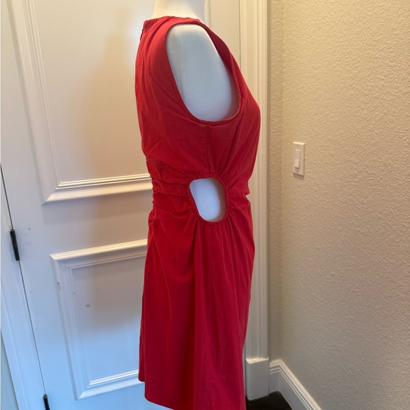 Abercrombie & Fitch Vibrant Red Mini Dress - Picture 6 of 7